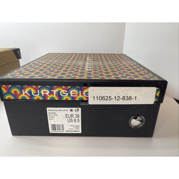 Kurt Geiger Platform Rainbow House Slipper Women’s 8.5 With Box - Picture 10 of 10